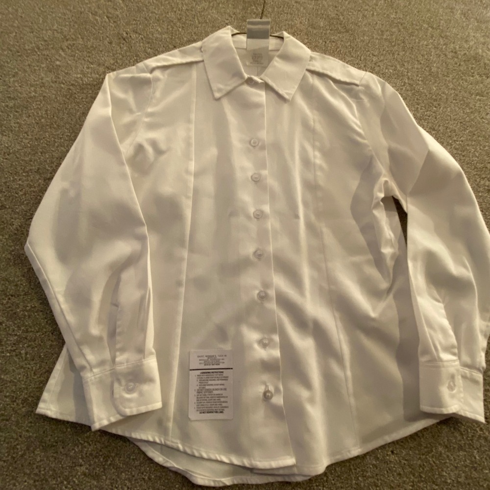 Defense Logistics‎ Agency Garrison Collection Women Tuck In Shirt Size 12R White